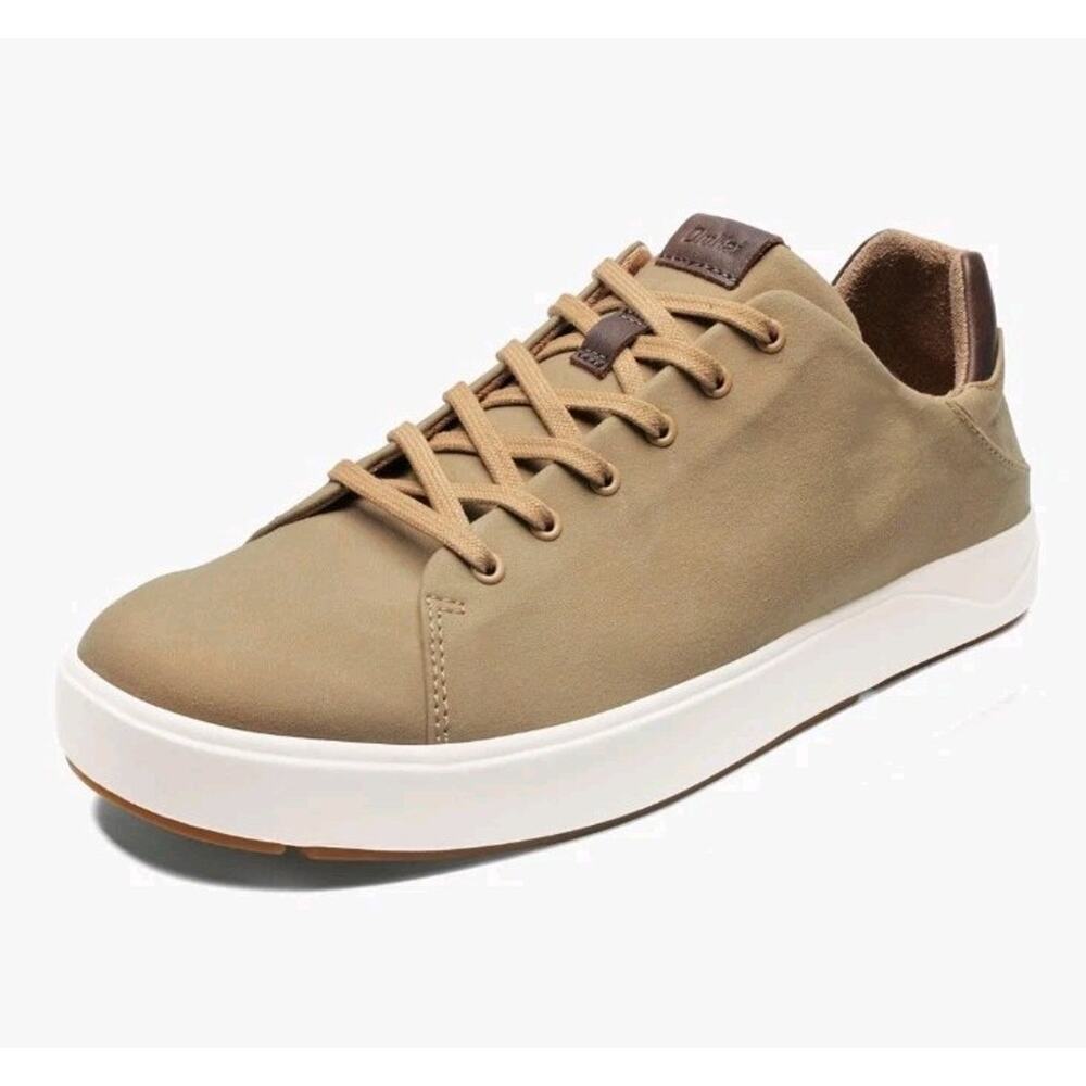 OLUKAI Lae'ahi Li Men's Sneaker, Drop-in Heel Comfort, Breathable Wax Canvas 7